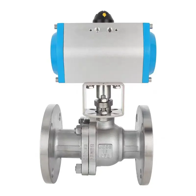 Pneumatic Stainless Steel Flange Ball Valve