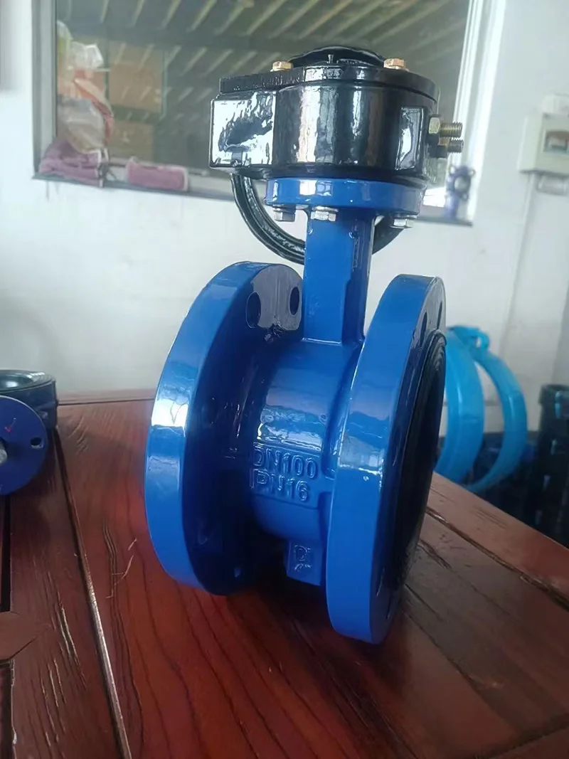 Soft Sealed Flange Butterfly Valve For Water Supply Pipeline