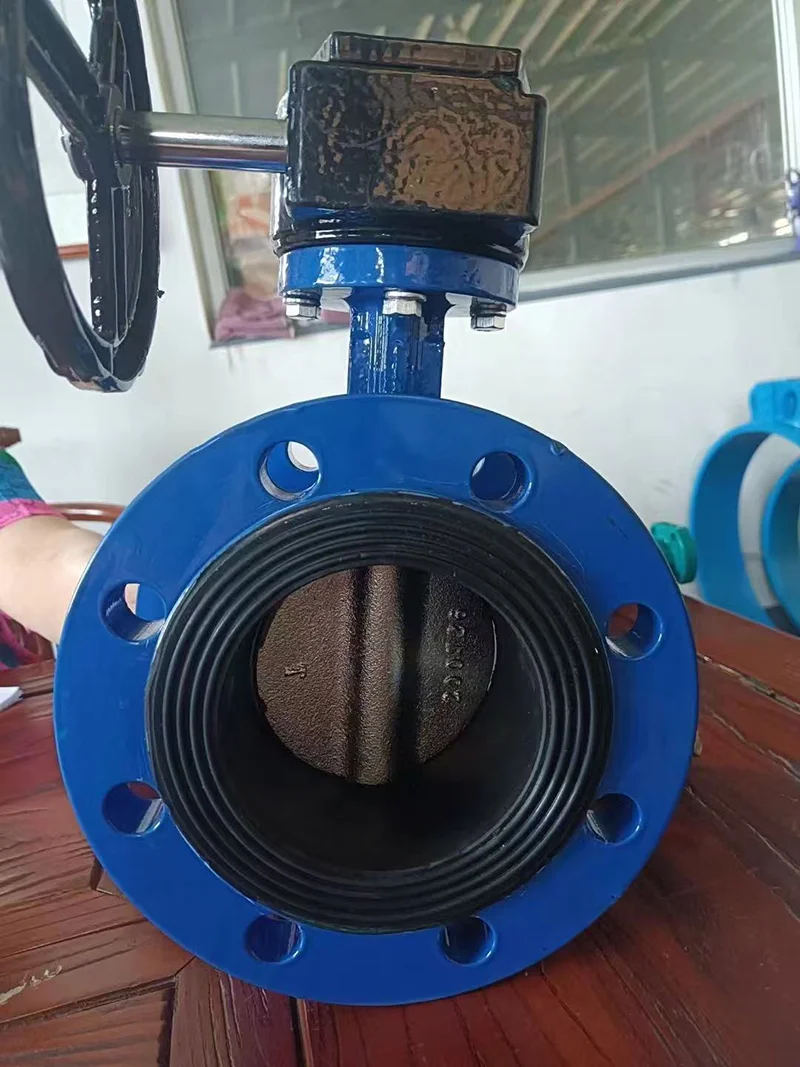Soft Sealed Flange Butterfly Valve For Water Supply Pipeline