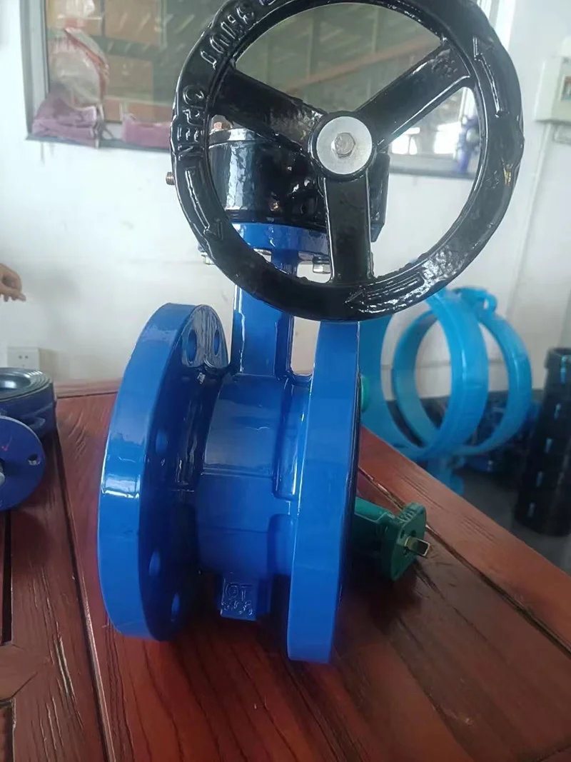 Soft Sealed Flange Butterfly Valve For Water Supply Pipeline